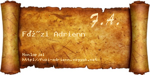 Füzi Adrienn névjegykártya