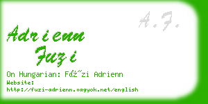 adrienn fuzi business card